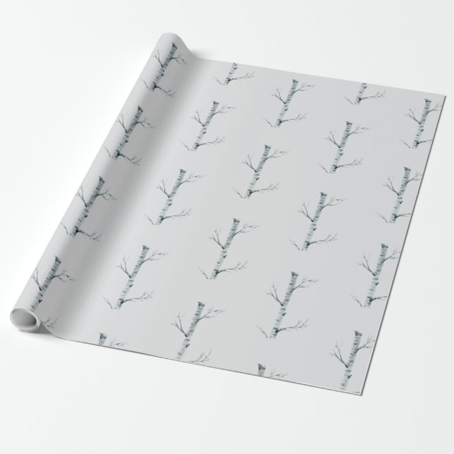 Papier Cadeau Birch Tree (Déroulé)