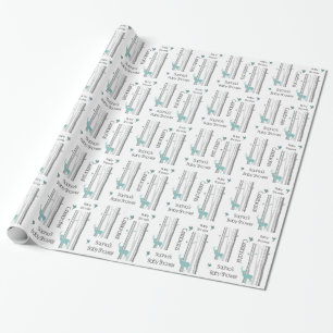 Papier Cadeau Birch Treks with Deer Baby shower
