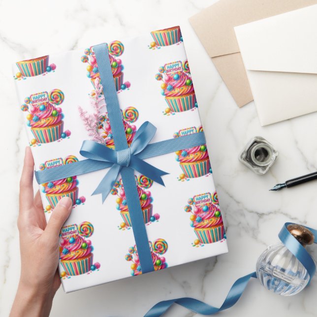 Papier Cadeau Birthday  (Cadeaux)