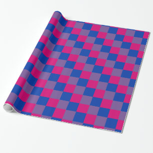 Papier Cadeau Bisexualité coloris de fierté Papier à envelopper