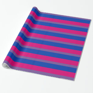 Papier Cadeau Bisexualité drapeau de la fierté Papier à envelopp