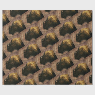 Papier Cadeau Bison d'Amérique