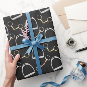 Papier Cadeau Bits et rupes Equestre (grande échelle)