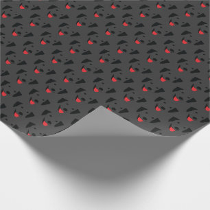 Papier Cadeau Black Lab Face Motif mignonne et drôle