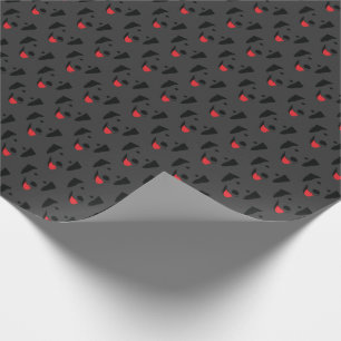 Papier Cadeau Black Lab Face Motif mou et drôle