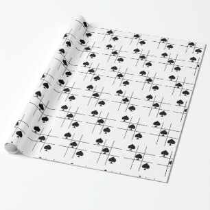 Papier Cadeau Black Spades Tac Toe Thunder_Cove