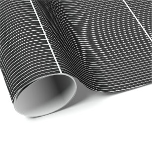 Papier Cadeau Black White Stripes Camouflage Motif Élégant