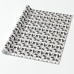 Papier Cadeau Blackie le papier d'emballage de chat noir