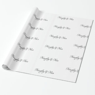 Papier Cadeau BlackScript vilain et Nice -