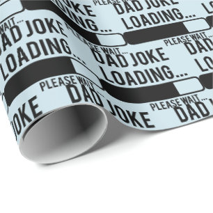 Papier Cadeau blague de papa amusante avec des mots