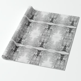 Papier Cadeau Blancs d'hiver