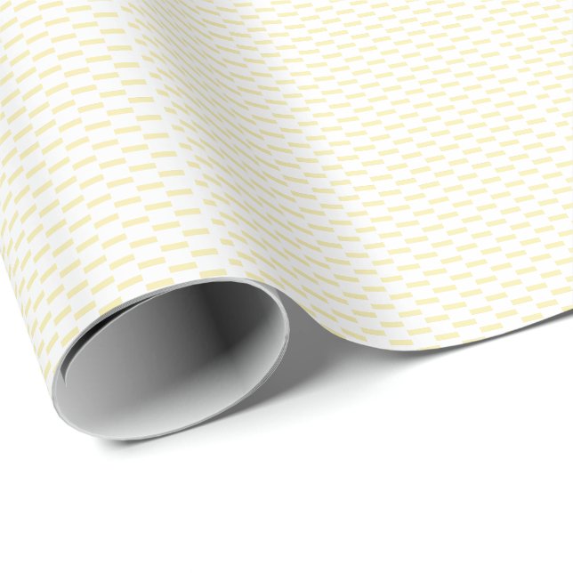 Papier Cadeau Blancs d'ivoire clair Motif élégant élégant (Coin rond)
