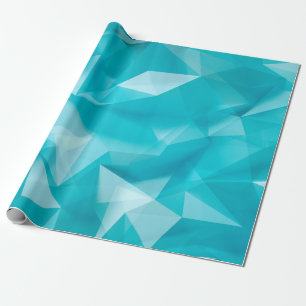 Papier Cadeau Bleu, arrière - plan turquoise avec cristaux, tria