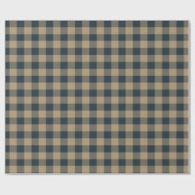 Bleu Bleu Boeuf Buffle Plaid Festive Vérifié
