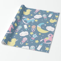 Bleu de baby shower de canard