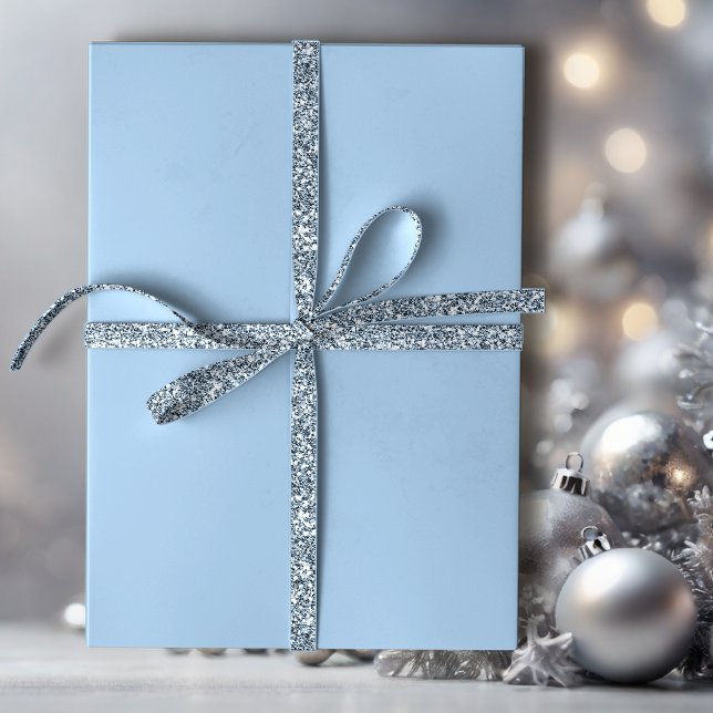 Papier Cadeau Bleu doux d'hiver (Créateur téléchargé)