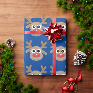 Papier Cadeau Bleu du Motif de plongée caricaturale