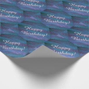 Papier Cadeau Bleu épigé Purple Turquoise Texas Storm Annivers