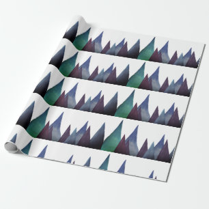 Papier Cadeau Bleu Haut