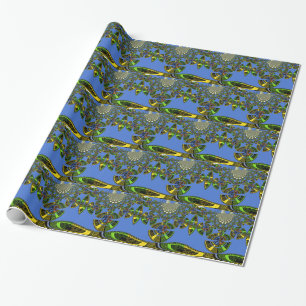 Papier Cadeau Bleu Joli design