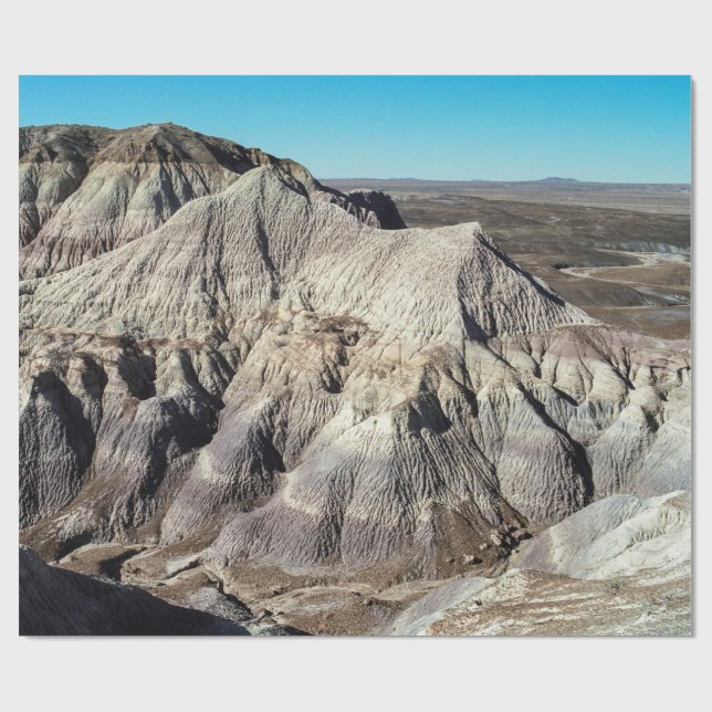 Papier Cadeau Bleu Mesa Badlands (Plat)