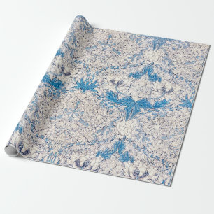 Papier Cadeau Bleu miel (par William Morris)