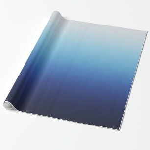 Papier Cadeau Bleu Ombre