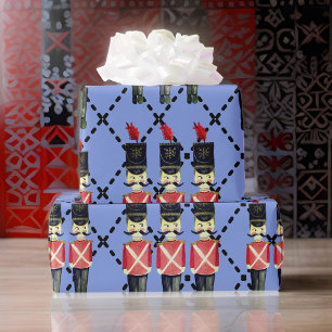 Papier Cadeau Bleu Plutôt Bleu Casse-Noisettes Soldats Enveloppe