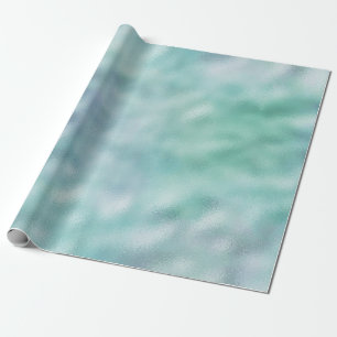 Papier Cadeau Blue Aqua Mint Ombre