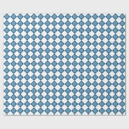 Papier Cadeau Blue Argyle Golf Pattern Wrapping Paper