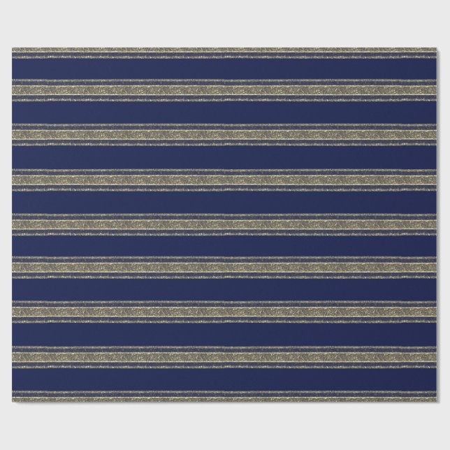 Papier Cadeau Blue Christmas wrapping paper  (Plat)