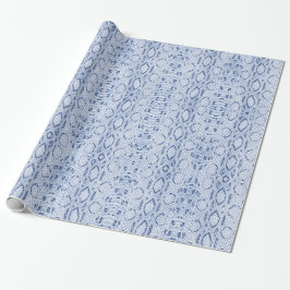 Papier Cadeau Blue Denim Snakeskin