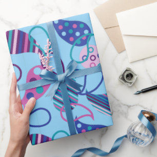 Papier Cadeau Blue Paisley