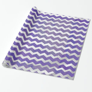 Papier Cadeau Blueberry Smear Chevron Motif