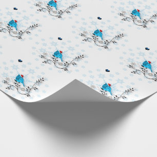 Papier Cadeau Bluebird à Noël