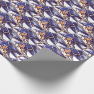 Papier Cadeau Bluebird Animal Nature Motif Art  