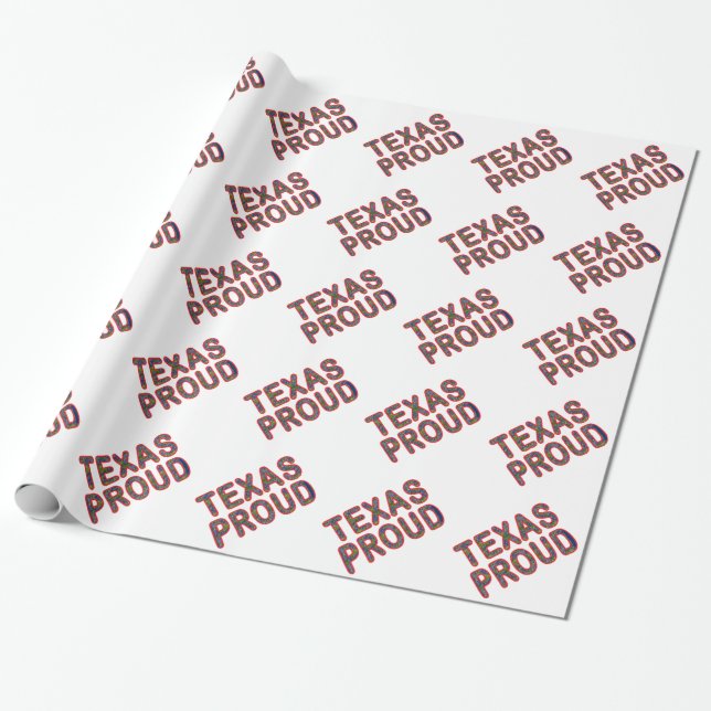 Papier Cadeau Bluebonnet Texas Fier (Déroulé)