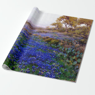 Papier Cadeau Bluebonnets à Twilight, au nord de San Antonio