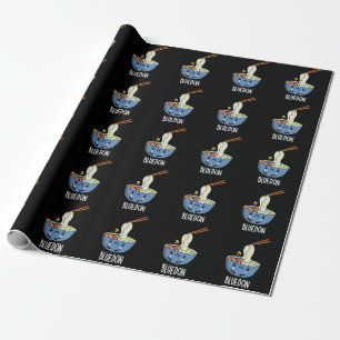Papier Cadeau Bluedon Drôle Udon Pun Sombre BG