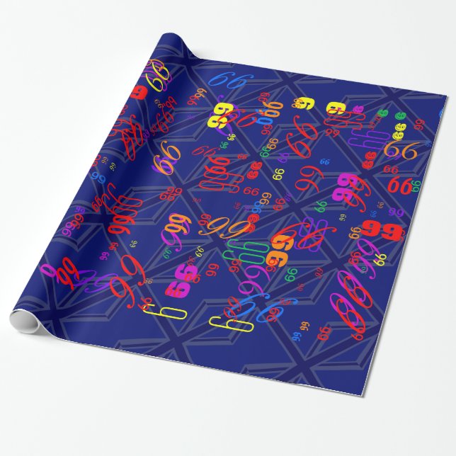 Papier Cadeau Blues pour un drapeau britannique Union Jack (Déroulé)