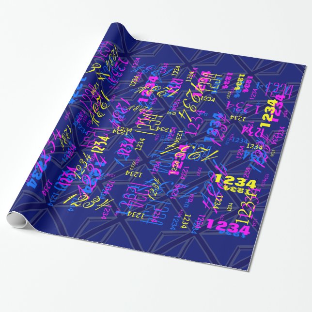 Papier Cadeau Blues pour un drapeau britannique Union Jack (Déroulé)