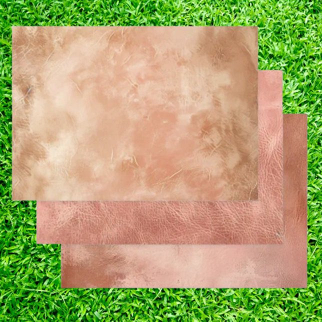 Papier cadeau Blush Peach Cowgirl (It’s a perfect blend of rustic charm and modern style, featuring  three adorable cow leather)