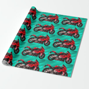 Papier Cadeau BMW Motorcycle pour papier enveloppant mat
