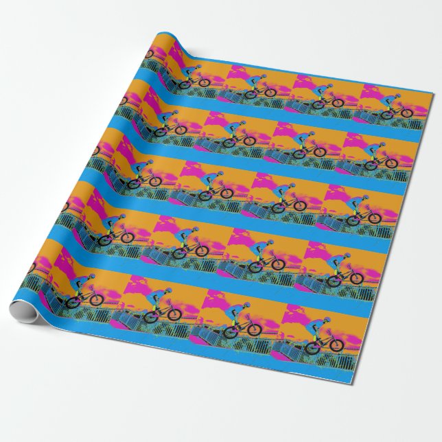 Papier Cadeau BMX Trickster - BMX Trick Bike (Déroulé)