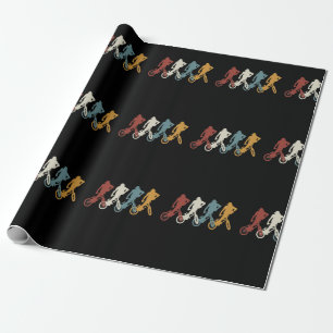 Papier Cadeau BMX vintage rétroactif