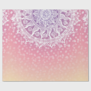 Papier Cadeau Boho Mandala Sunset Ombre