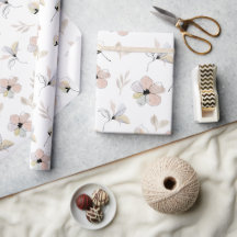 Boho moderne Floral Design Papier d'enveloppement