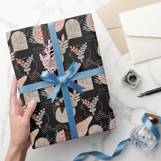 Papier Cadeau BOHO Motif esthétique A11 (Cadeaux)