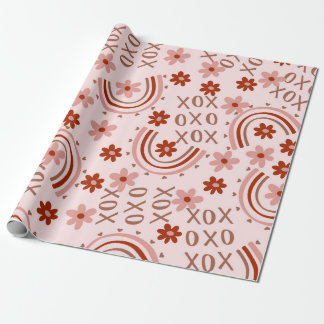 Papier Cadeau Boho Xoxo Valentine