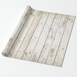 Papier Cadeau Bois rustique Chic Chic Barres Patinées